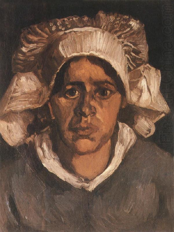 Head of a Peasant Woman with White Cap (nn04), Vincent Van Gogh